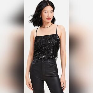 NWT Loft Sequined Square Neck Cami (S & M)